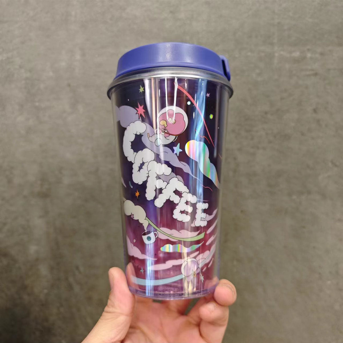 Starbucks HongKong Taiwan Outer Space and Whales series plastic cup 473ml Starbucks loveinstarbucks