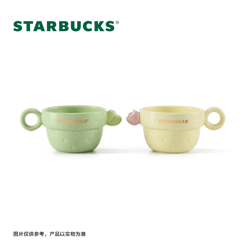 Starbucks China 2024 Succulent series ceramics two mugs set loveinstarbucks loveinstarbucks