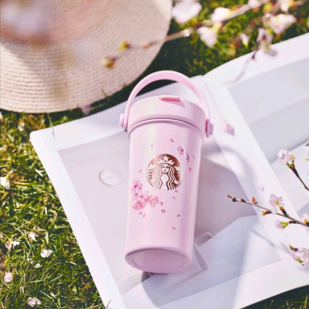Starbucks China 2024 spring walk series Sakura stainless steel cup loveinstarbucks loveinstarbucks
