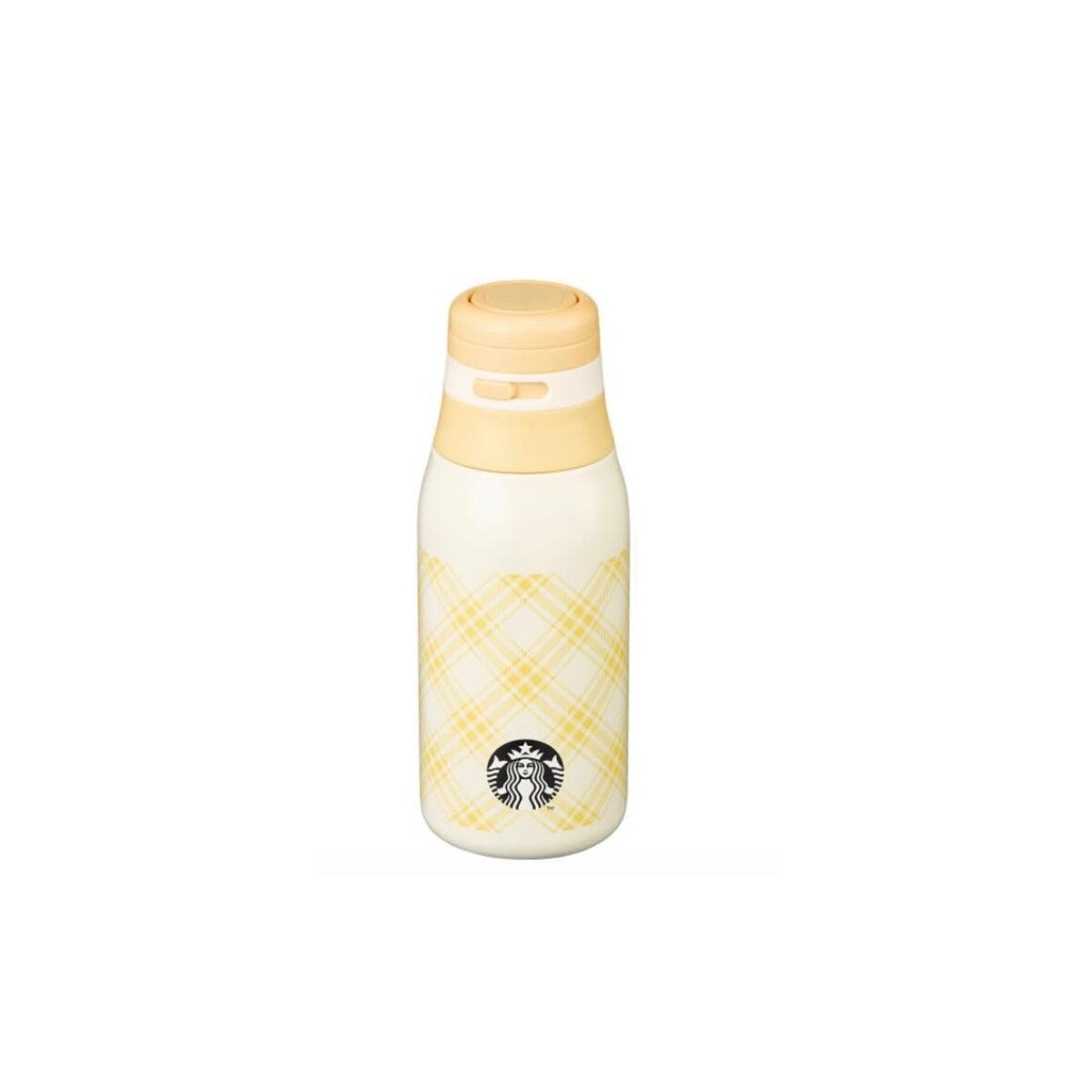Starbucks Korea 2024 spring series Yellow plaid stainless steel cup 473ml loveinstarbucks loveinstarbucks