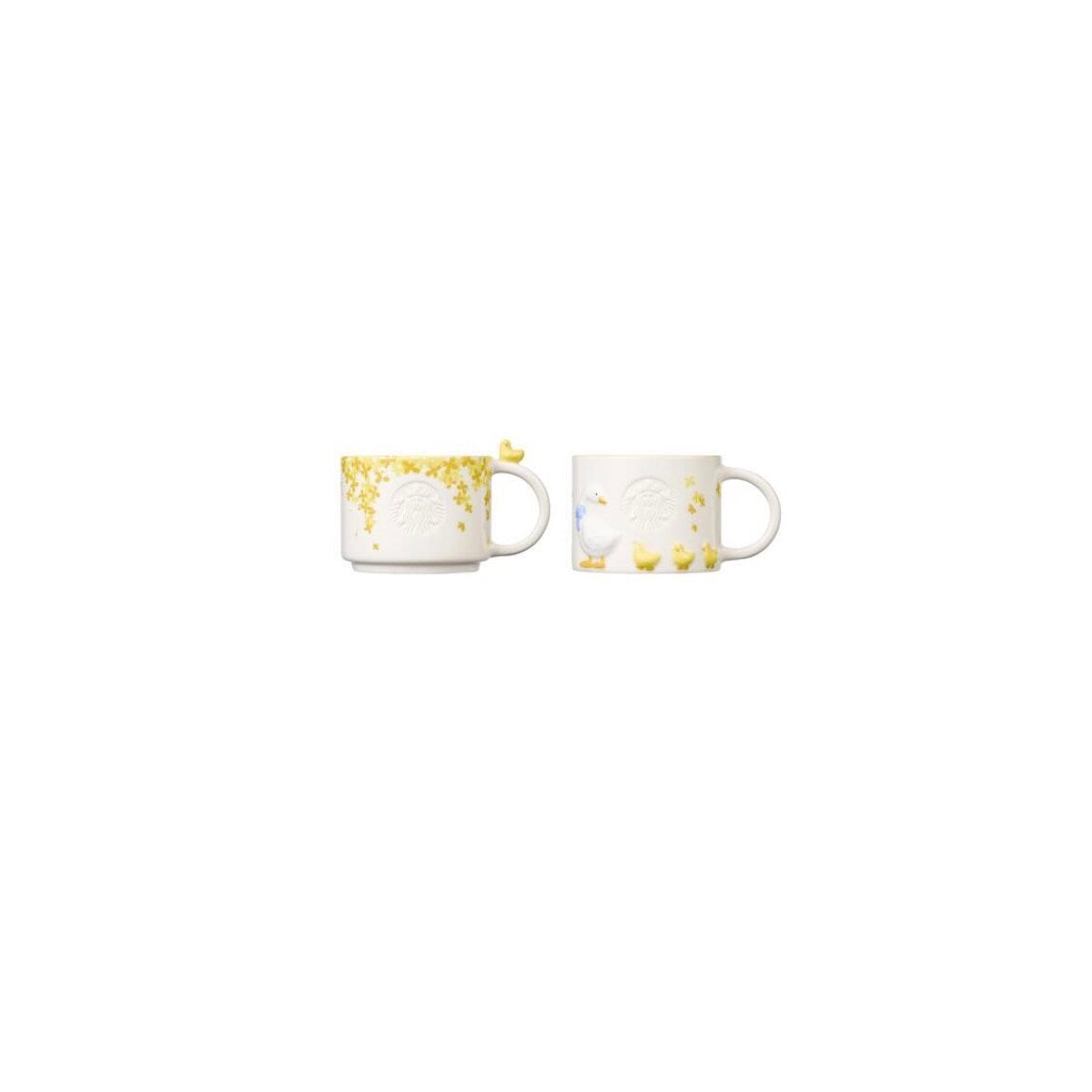 Starbucks Korea 2024 spring series Yellow duck mugs 355ml a set of two cups loveinstarbucks loveinstarbucks