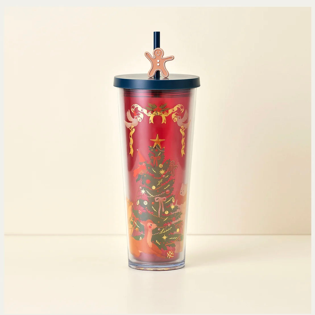 Starbucks Hong Kong Christmas tree Straw Cup 24oz Starbucks loveinstarbucks