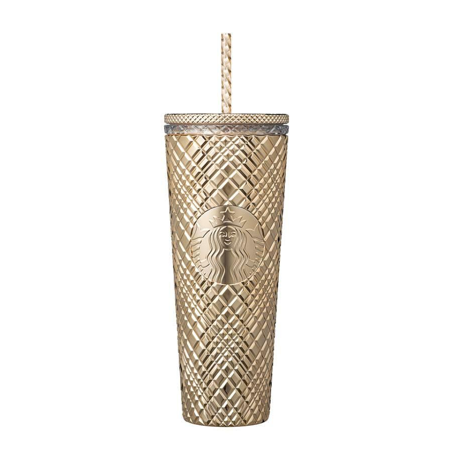 Starbucks Korea 2023 Christmas series golden jeweled cup 24oz Starbucks loveinstarbucks