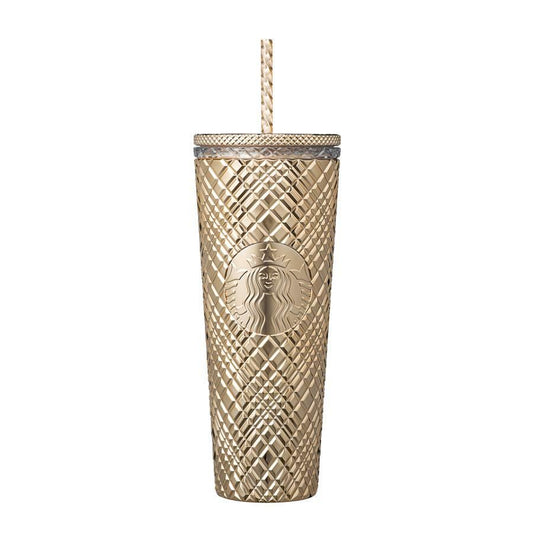 Starbucks Korea 2023 Christmas series golden jeweled cup 24oz Starbucks loveinstarbucks