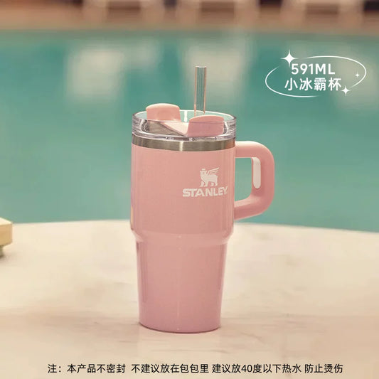 STANLEY peach pink stainless steel cup 591ml 20.8oz