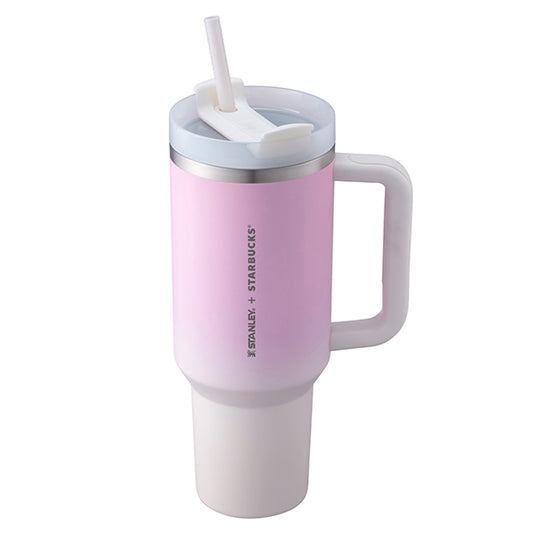 Starbucks Taiwan 2026 Valentine's Day Stanley Romantic Pink Stainless Steel Straw Cup 1183ml 40oz