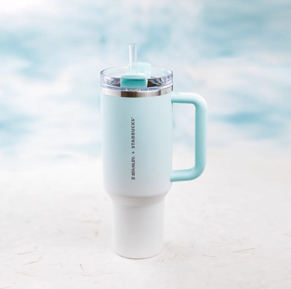 STANLEY x STARBUCKS THE QUENCHER H2.0 LIGHT BLUE Stainless steel cup 40OZ