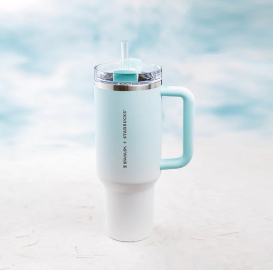 STANLEY x STARBUCKS THE QUENCHER H2.0 LIGHT BLUE Stainless steel cup 40OZ