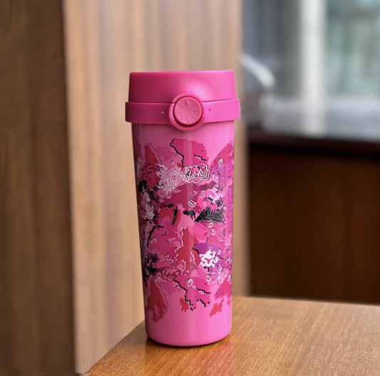 Starbucks China x VIVIENNE TAM co-brand series red and pink Stainless Steel traveler cup 473ml Starbucks loveinstarbucks