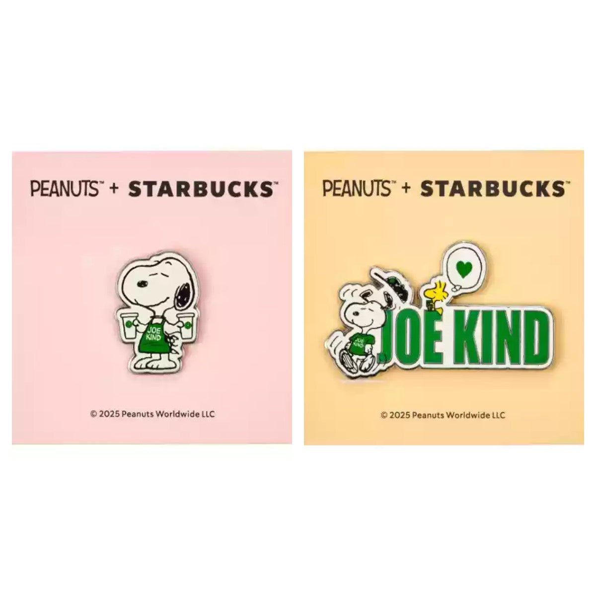 Starbucks and PEANUTS 2025 co-brand pin