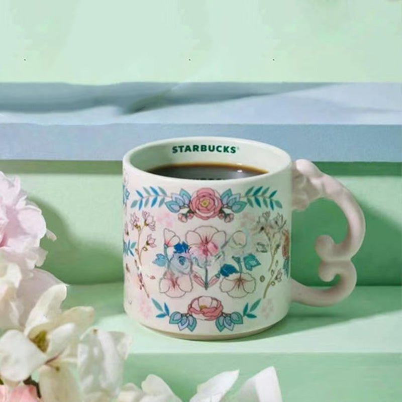 Starbucks China 2025 Spring Flower Series Ceramic Mug 295ml
