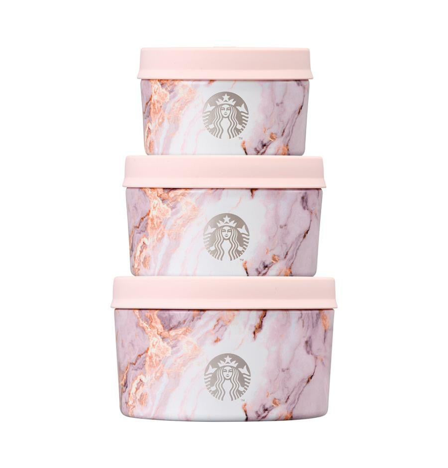 Starbucks Korea 2024 Swell Pink Marvel series three Stainless steel lunch boxes Starbucks loveinstarbucks
