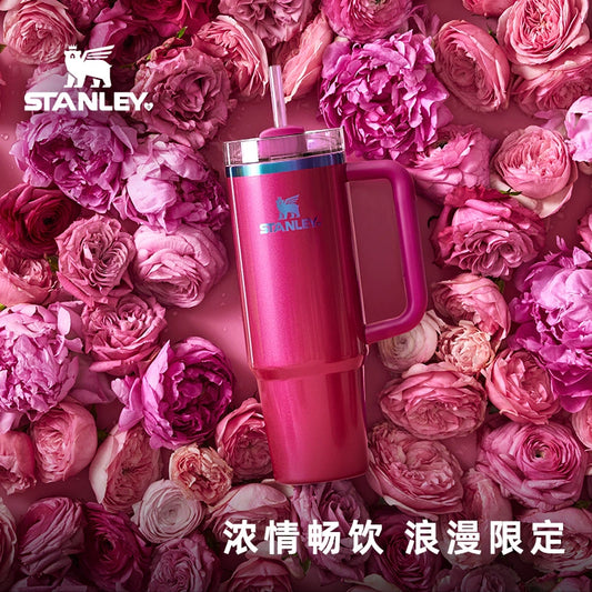 Stanley China 2025 Valentine’s Day Stainless steel straw cup 887ml 30oz