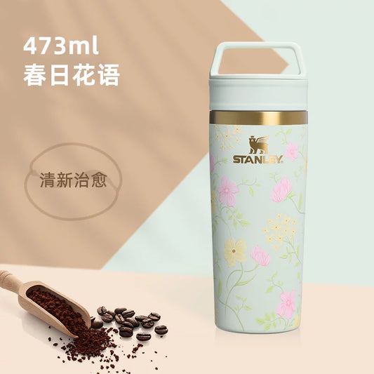 Stanley China 2026 Spring Flowers series 473ml hand cup stainless steel cup