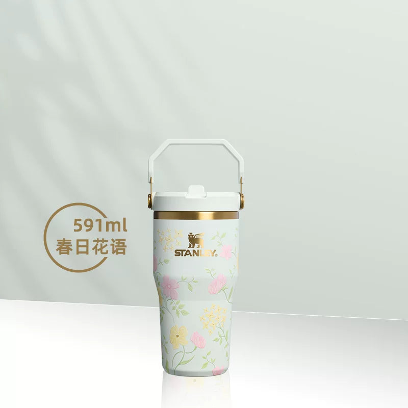 Stanley China 2026 Spring Flowers series 591ml hand cup stainless steel cup