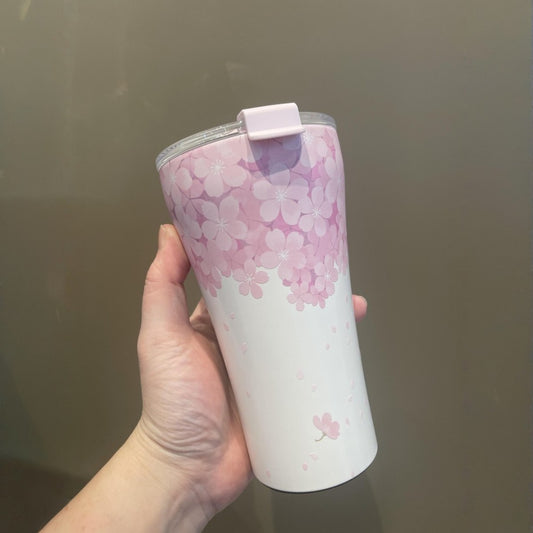 Starbucks China 2025 Sakura Series Sttoke Stainless Steel tumbler Cup 365ml 12.85oz