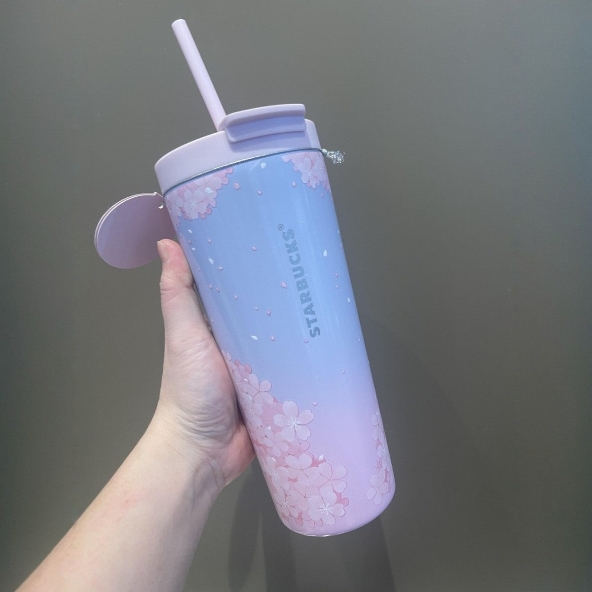 Starbucks China 2025 Sakura Series Stainless Steel Strike Cup 709ml 24.95oz