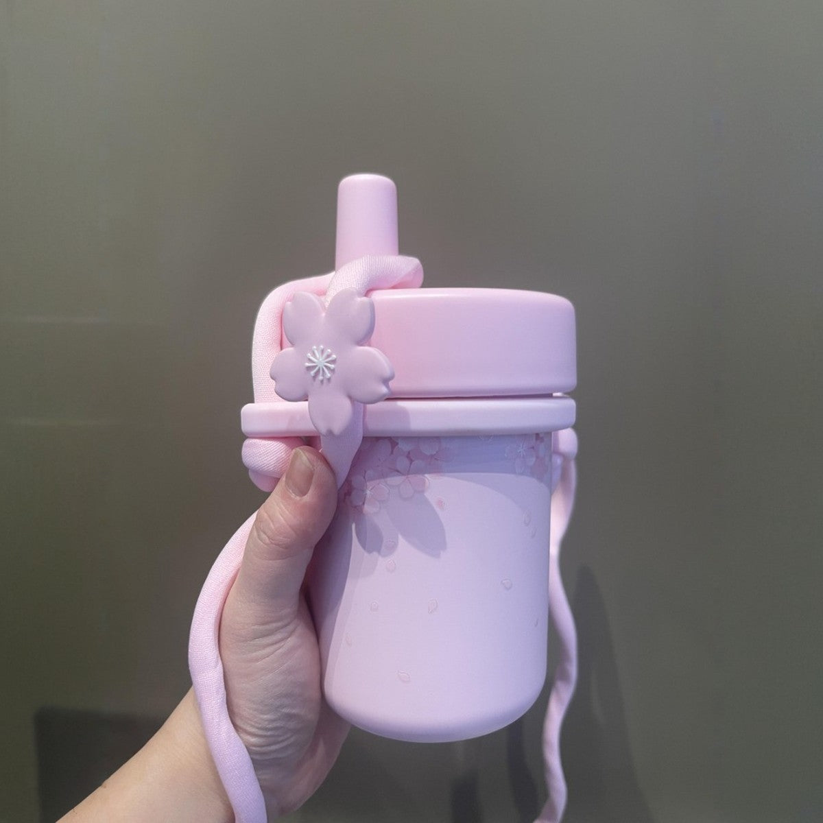 Starbucks China 2025 Sakura Series Stainless Steel straw accompanying cup 490ml 17.25oz