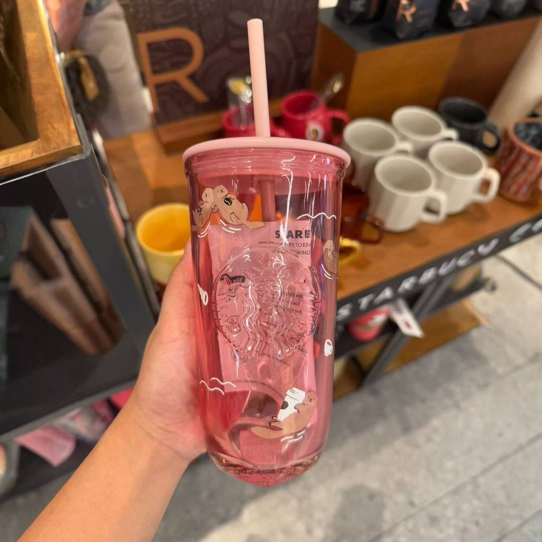 Starbucks Apac 2025 Valentine's Day Love Heart Glass Cup
