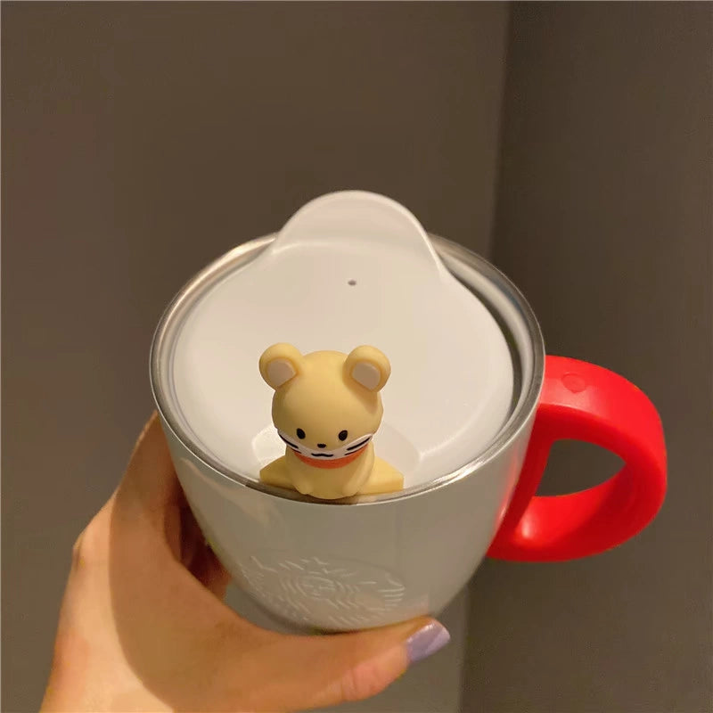Starbucks China 2020 THE YEAR OF RAT series Snow rat stainless steel mug 355ml