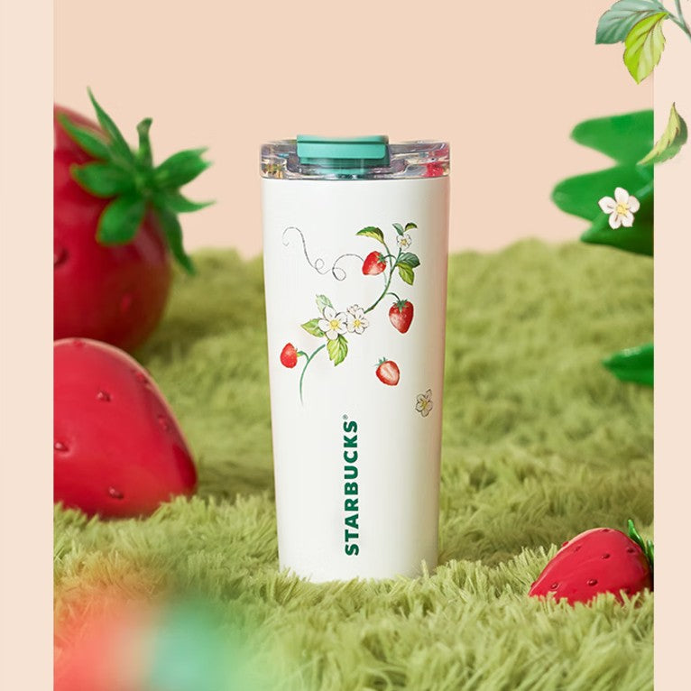 Starbucks China 2024 Strawberry Bunny Paradise series Stainless steel cup 688ml Starbucks loveinstarbucks