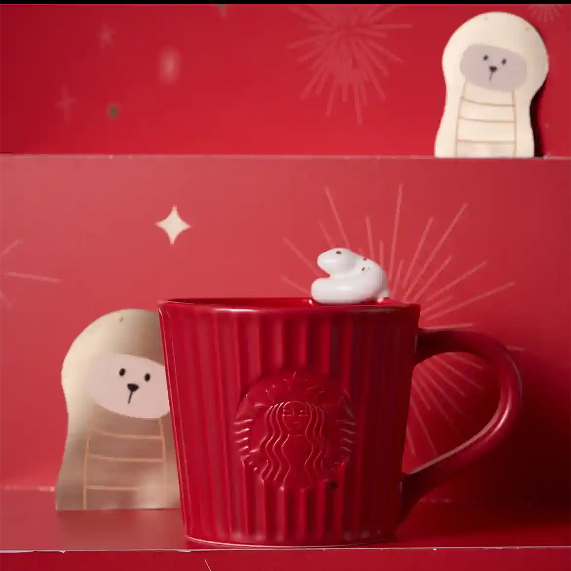 Starbucks China 2025 Garden Cute Snake Series Ceramic Mug 296ml Starbucks loveinstarbucks