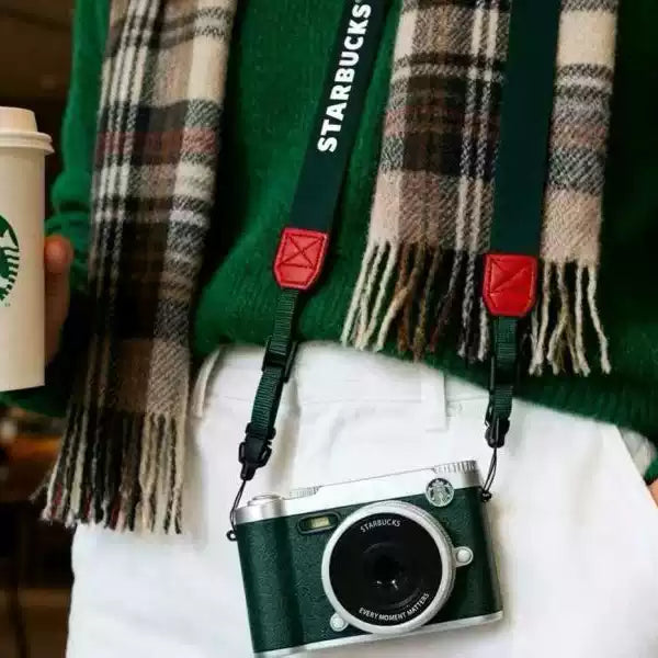 Starbucks China 2025 Retro Digital Camera Mirror Green - read details before order