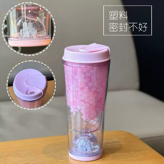 Starbucks China 2025 Sakura Series plastic Cup 370ml 13.02OZ