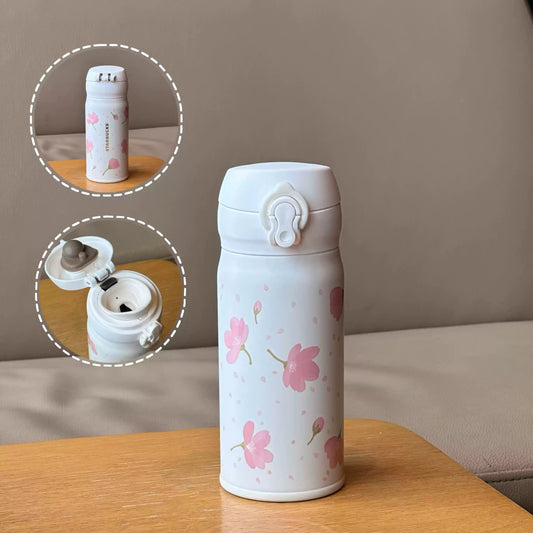 Starbucks China 2025 SAKURA Series Steel Magic Stainless Steel Insulation Cup 350ml 12.32oz
