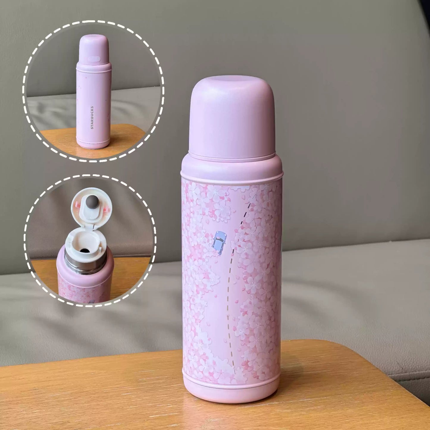 Starbucks China 2025 Sakura Series Stainless Steel Retro Insulation Cup 460ml 16.19oz