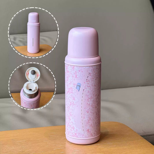 Starbucks China 2025 Sakura Series Stainless Steel Retro Insulation Cup 460ml 16.19oz