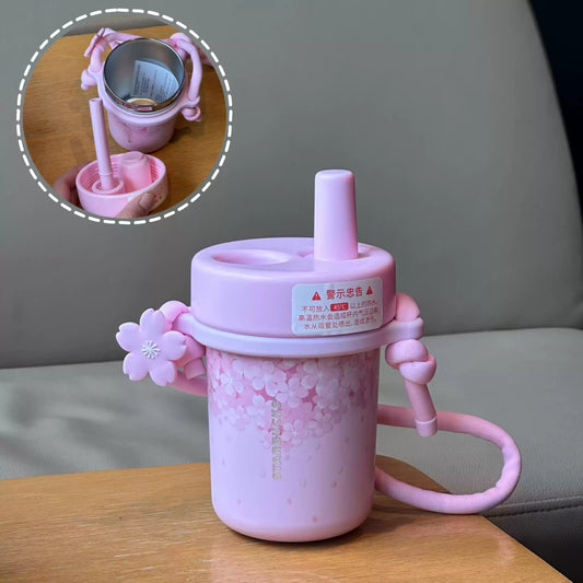 Starbucks China 2025 Sakura Series Stainless Steel straw accompanying cup 490ml 17.25oz