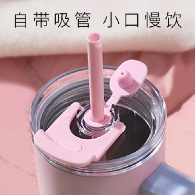Starbucks China 2025 pink Stainless Steel Straw Cup 900ml 30oz