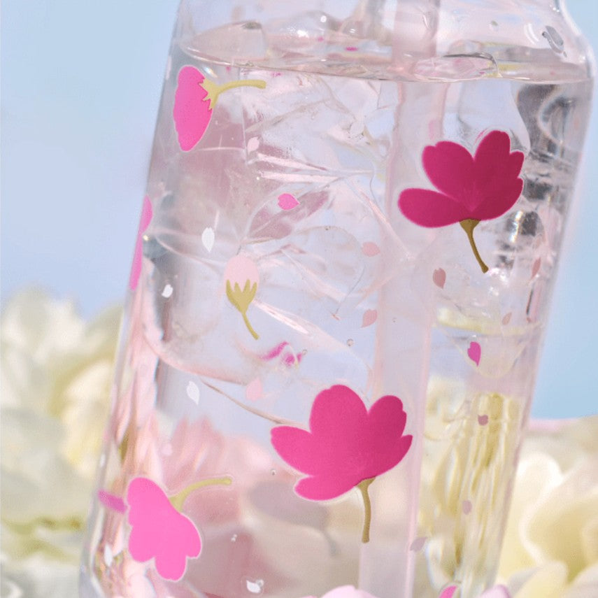 Starbucks China 2025 Sakura online series pink Glass straw cup  473ml