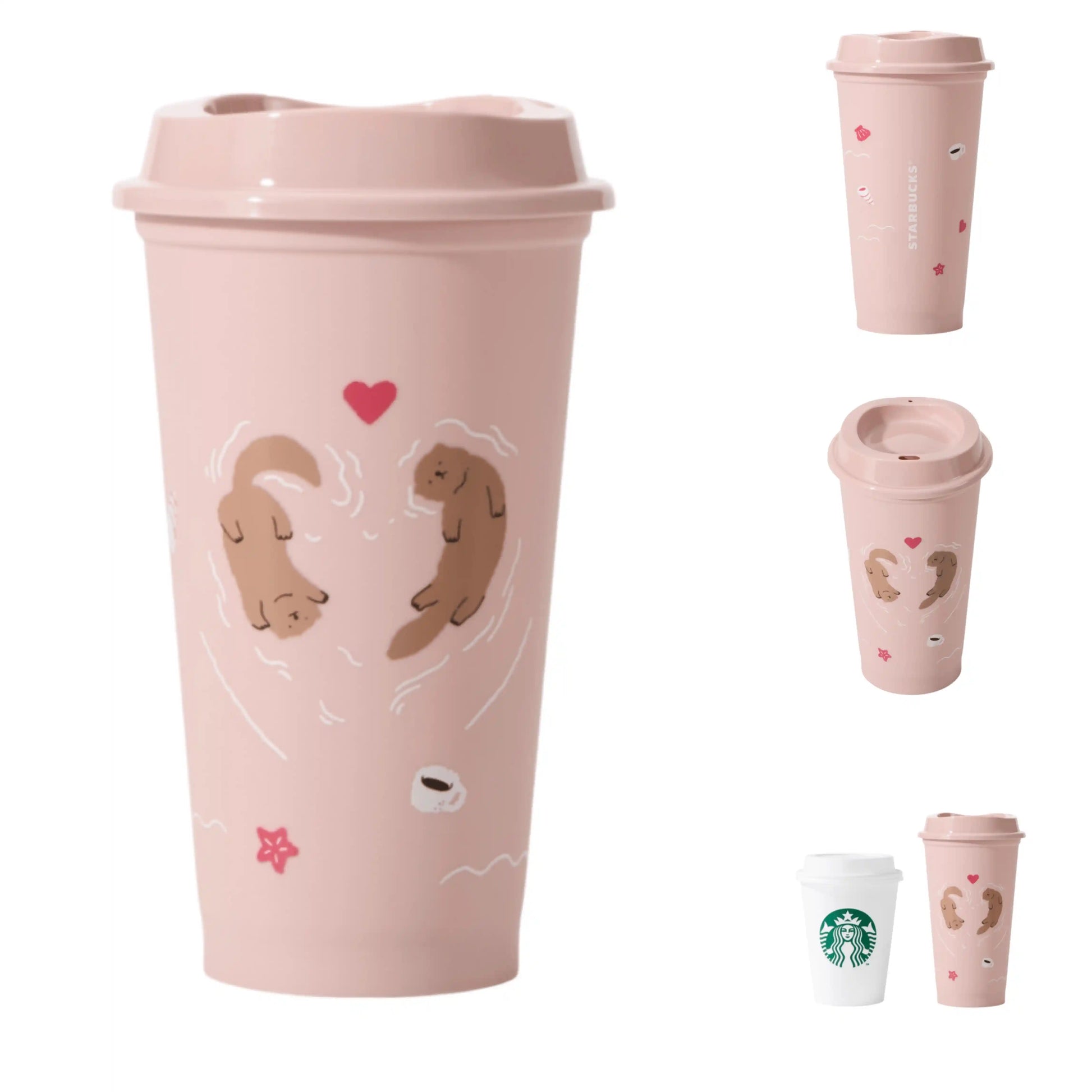 2PCS X Starbucks China 2025 Valentine's Day reusable Tumbler 473ml Starbucks loveinstarbucks