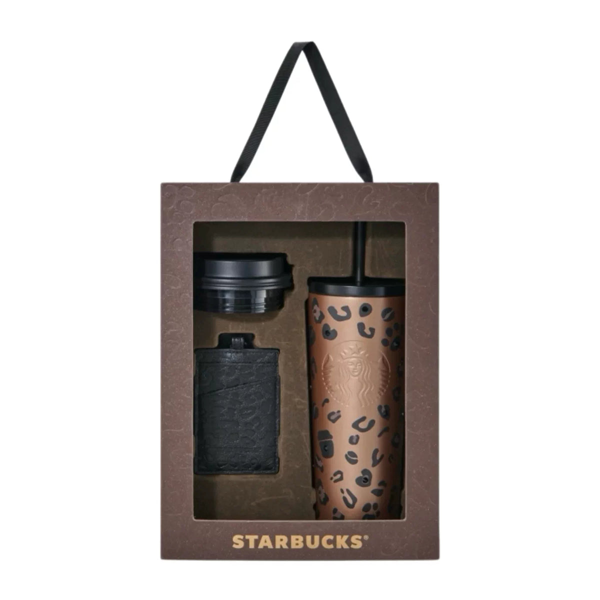 Starbucks China 2026 leopard print series double-lid stainless steel cup