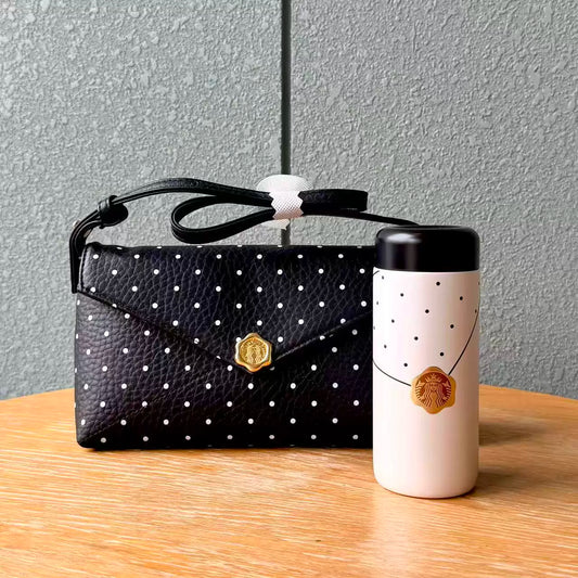 Starbucks China 2026 Polka Dot Wonderland Series 220ml Polka Dot Wax Seal Stainless Steel Mug with bag