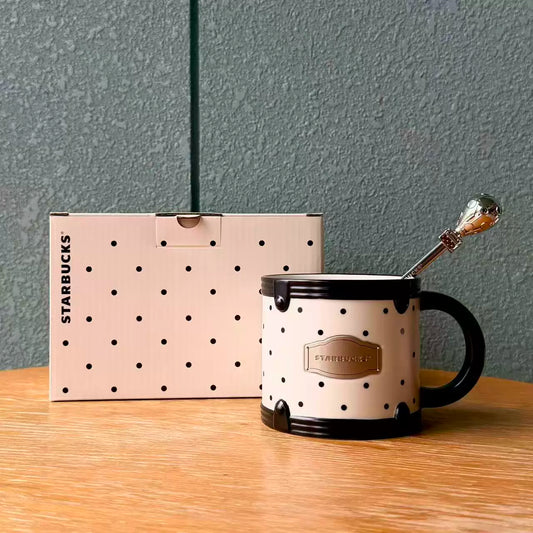 Starbucks China 2026 Polka Dot Wonderland Series 370ml Polka Dot Wonderland Mug with Stirring Stick