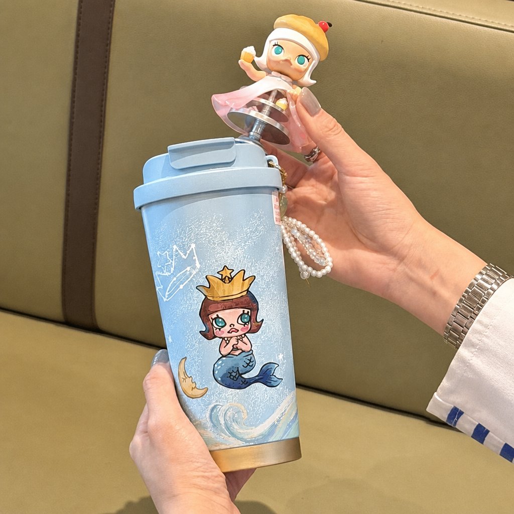 Starbucks China 2026 X MOLLY series 510ml stainless steel cup with hanging chain