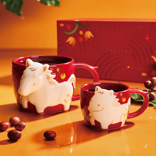 Starbucks China 2026 Year of the Horse series Year of the Horse Mug Set 355ml and 89ml