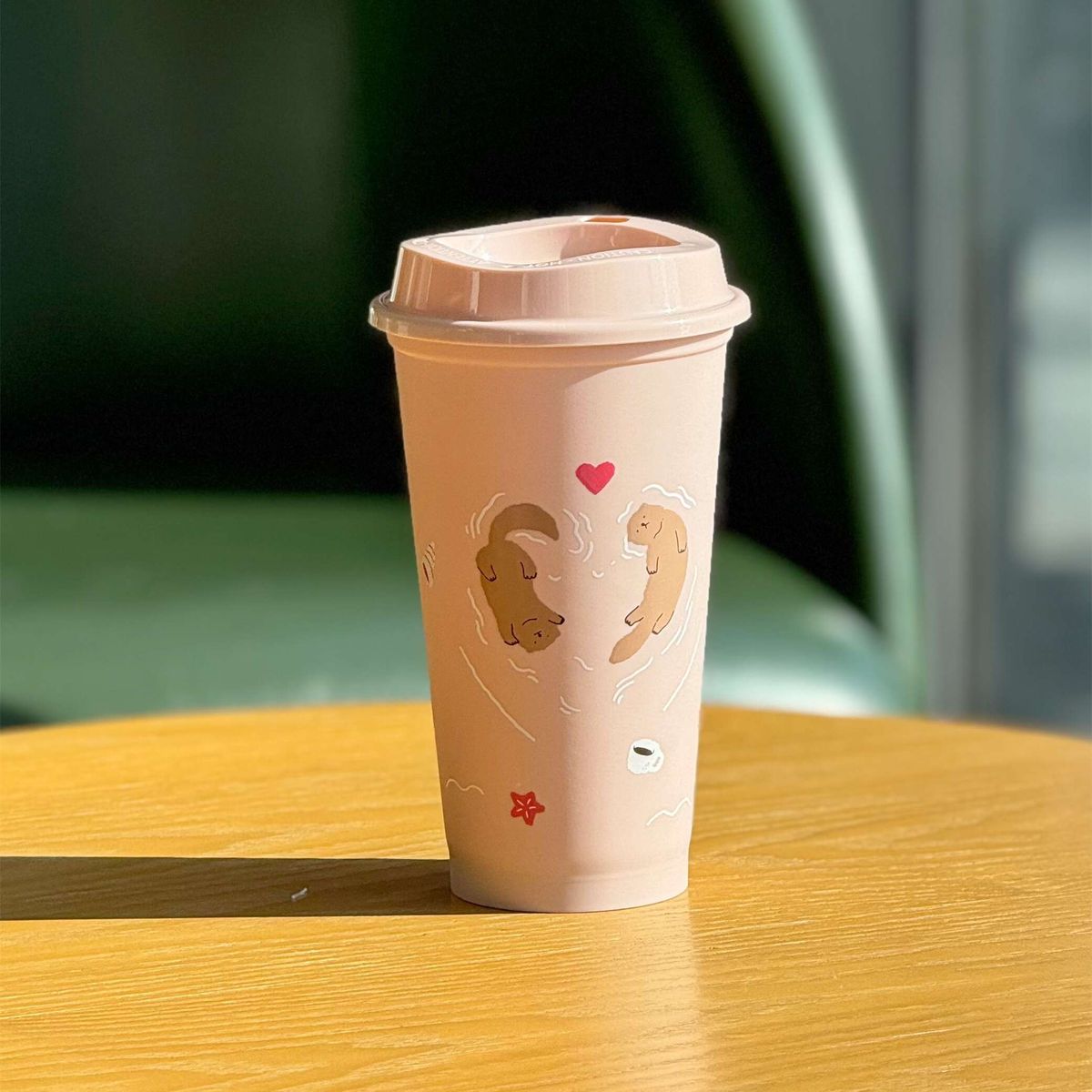 2PCS X Starbucks China 2025 Valentine's Day reusable Tumbler 473ml Starbucks loveinstarbucks