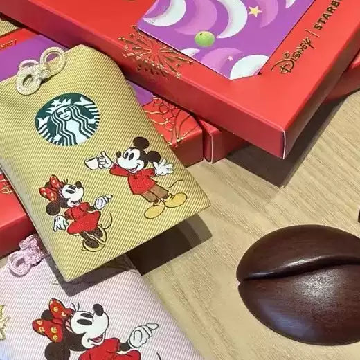 Starbucks China and Disney co-brand Storage bag and red money envelope without gift card Starbucks loveinstarbucks