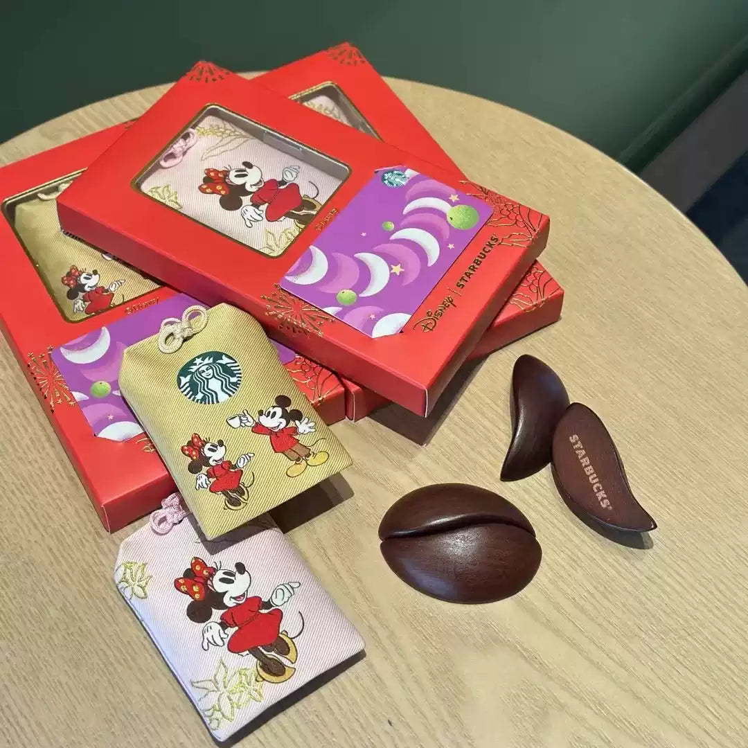 Starbucks China and Disney co-brand Storage bag and red money envelope without gift card Starbucks loveinstarbucks
