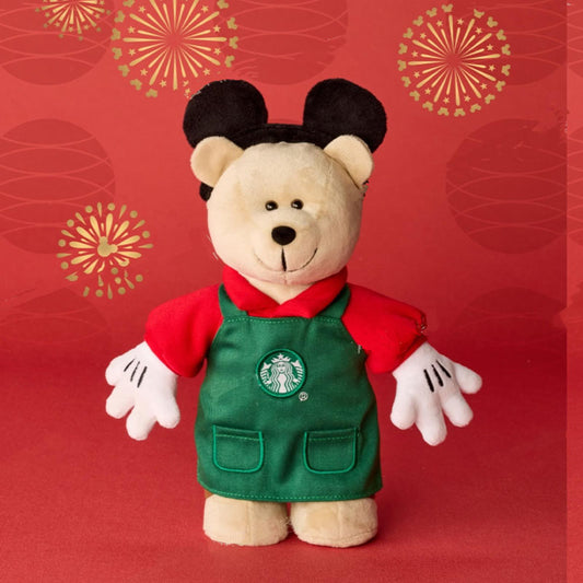 Starbucks China and Disney co-branded Mickey Mouse Celebration Series Mickey bearista doll Starbucks loveinstarbucks