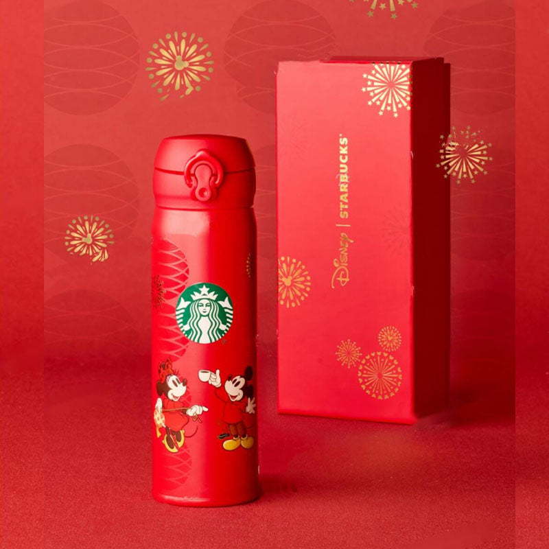 Starbucks China and Disney co-branded Mickey Mouse Celebration Series Thermos stainless steel cup 500ml Starbucks loveinstarbucks