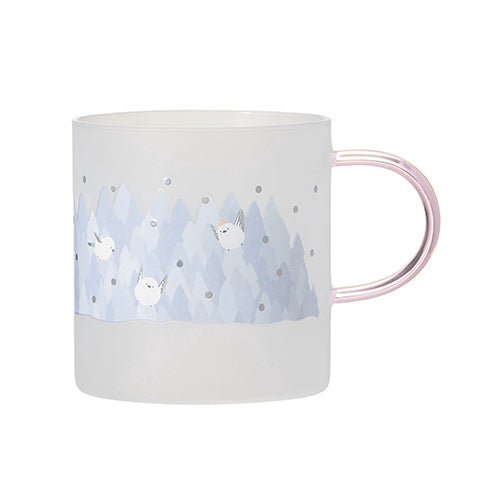 Starbucks Japan 2024 Shining Winter Heat-resistant glass mug Shima-enaga 355ml Starbucks loveinstarbucks