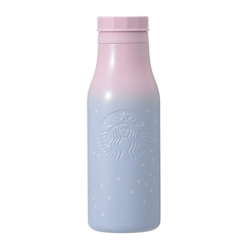 Starbucks Japan 2024 Shining Winter Stainless steel logo bottle gradient blue pink 473ml Starbucks loveinstarbucks