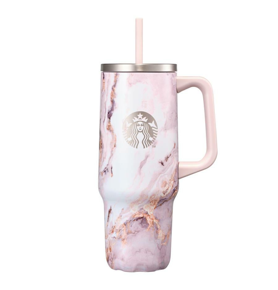 Starbucks Korea 2024 Swell Pink Marvel series handle Stainless steel cup 880ml Starbucks loveinstarbucks