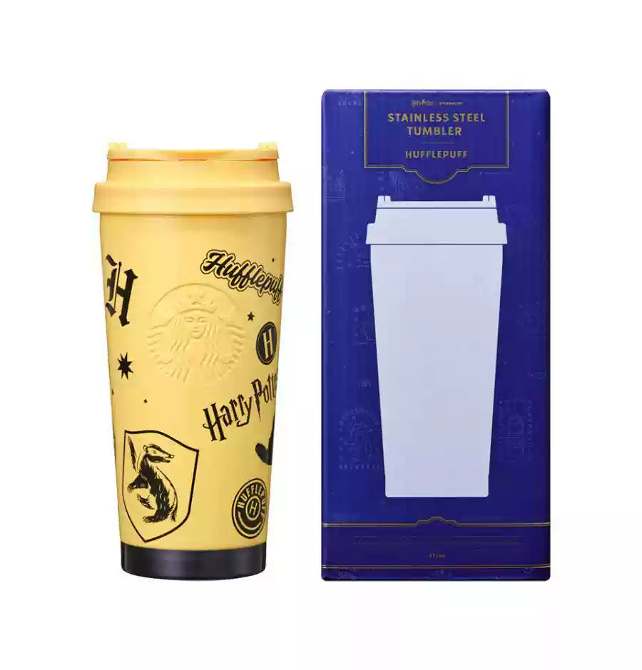 Starbucks Korea and harry potter House co-branded hufflepuff stainless steel cup 473ml Starbucks loveinstarbucks