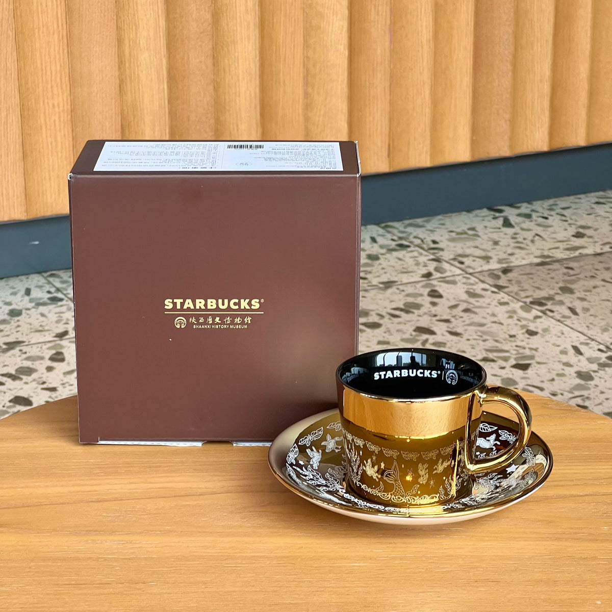 Starbucks China 2026 Shaanxi Museum Collaboration Series 180ml Reflection Mug